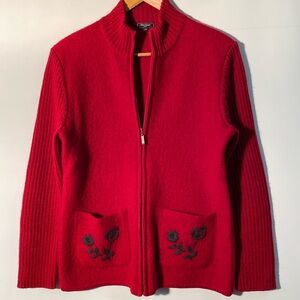 Rino Rossi - full zip wool sweater. Size S